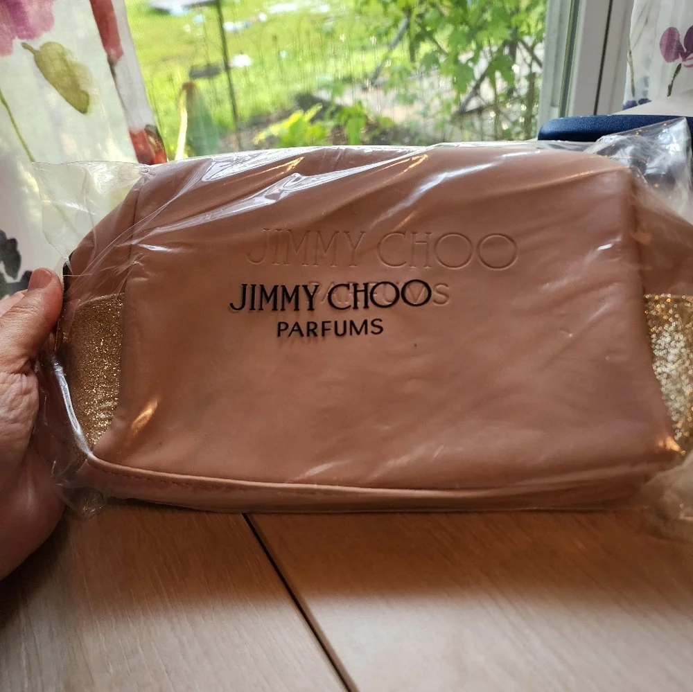 Jimmy Choo Travel/make-up bag,‎ pink color